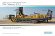 Atlas Copco Blasthole Drills Pit Viper 271 PV-271 Low... · matic cable tensioining, and hydraulic double up to 8 acting feedcylinders. The cable feed system provides two advantages