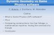 Dynamic Geometry vs Game Physics software · Physics software F. Botana, J. Escribano, M. Abánades Outline What is Game Physics (GP) software? Phun Comparing constructions: four