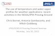 The use of temperature and water vapor profiles for weather … · 2016. 6. 28. · The use of temperature and water vapor profiles for weather applications: recent activities in