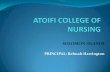 ATOIFI COLLEGE OF NURSING...SUCCESS OF GRADUATES Atoifi College of Nursing contributes to half the nurses in the country. Successful graduates from Atoifi are highly respected because