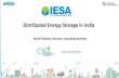 Distributed Energy Storage in India · PDF file Saubhagya Outlay in 2018) • In 2018, 2.46 crore households were electrified under Saubhagya scheme, of which nearly 9 lakh were supplied