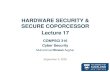 Hardware Security & Secure Coprocessor Slide title 40 pt Slide subtitle 24 pt Text 24 pt 5 20 pt 4 HARDWARE