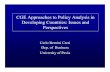 CGE Approaches to Policy Analysisin Developing Countries ......CGE modelling in LDCs-The CGE models for a wide range of problems in the development field: choice of development strategy,