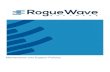 Maintenance and Support Policies - Rogue Wave · Rogue Wave Software, Inc. – Maintenance & Support Policies – 2018-R1 problem, (h) we have explained that we may consider addressing