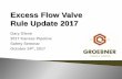New Excess Flow Valve Rule Update 2017 · 2017. 11. 1. · EFV Rule Update Section 192.383 is revised to read as follows: • 192.383 Excess flow valve installation. – (a) Definitions.