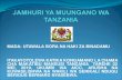 JAMHURI YA MUUNGANO WA TANZANIAtapsea.or.tz/wp-content/uploads/2019/05/UTAWALA-BORA-NA-HAKI-ZA... · Ajira na Mahusiano Kazini namba 6 ya mwaka 2004, Sheria ya Mwenendo wa Makosa
