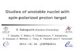 Studies of unstable nuclei with spin-polarized proton targetOutline Direct reaction of spin-polarized light ions Solid polarized proton target for RI-beam Experimental programs undergoing