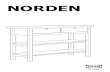NORDEN - IKEA€¦ · Mebel można przytwierdzić do ściany za pomocą dołączonego specjalnego elemen-tu. Ściany wykonane z różnych materiałów wymagają różnych rodzajów