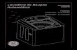 Lavadora de Roupas Manual do Automática usuário Modelos · de torneira-padrão com rosca de 3/4. Sua lavadora foi projetada para trabalhar com pressões de alimentação doméstica