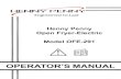 New FM05-030-H-OFE-291 Ops Manual - Henny Penny · 2020. 8. 4. · REPLACEMENT PARTS: Any appliance replacement part, except lamps and fuses, which proves to be defective in ... 200