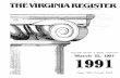 Virginia Register of Regulations Vol. 7 Iss. 13register.dls.virginia.gov/vol07/iss13/v07i13.pdf · the Virginia Register of Regulations, 910 capitol Street, 2nd Floor, Richmond, Virginia