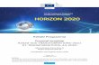 H2020 Programme Proposal template H2020-SC6 …ec.europa.eu/research/participants/data/ref/h... · 2020. 9. 24. · The actual Web forms and templates, provided in the online proposal