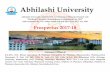 Abhilashi University · concentrate on their studies and beat the crowd. Nerchowk is imparting education in B.Sc. Nursing, GNM, ANM and Post The management of the University, Abhilashi
