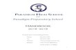 Paradigm Preparatory School€¦ · 1 and Paradigm Preparatory School Handbook 2018 - 2019 Contact Information: Phone: 801-676-1018 Fax: 801-676-1036