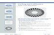 Ceiling swirl diffusers - ESI · Type TDV-SilentAIR Circular and square ceiling swirl diffusers Nominal sizes 300, 400, 500, 600, 625 Volume flow rate range 11 – 315 l/s or 40 –