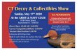 CT Decoy & Collectibles Sho · CT Decoy & Collectibles Show Sunday, May 17th 2020 At the ARMY & NAVY CLUB 1090 Main Street, Manchester CT 06040 Doors Open 10:00 AM -3:00 PM Carvers