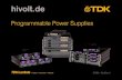 Programmable Power Supplies - hivolt.de · 2018. 12. 5. · 0~100 0~100 10 • • • ° ° 19” x 2U x 665 mm GSP100-100 0~150 15 • • • ° ° 19” x 3U x 665 mm GSP100-150