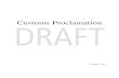 Customs Proclamation Final Draft English · 48 Customs Procedures for Clearance of Relief Consignment 32 49 Exemption from Duties and Taxes 32 . CHAPTER EIGHT . CUSTOMS WAREHOUSE