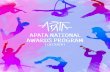 APATA NATIONAL AWARDS PROGRAM · is recognised including dance, music, theatre, musical theatre, opera, comedy, circus, and culture through to those practitioners who develop our