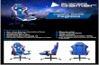 Cadeira Gamer Pegasus - Kernel · Pegasus Cor: Azul, Branco, Vermelho e Preto Tecido sintético PU Reclinável: 90º a 180º Apoio de braço com ajuste 1D Base de metal Class-4 gas