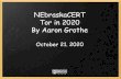 NEbraskaCERT Tor in 2020 By Aaron Grothe · By Aaron Grothe October 21. 2020. Introduction The following are three questions I often get asked: How do I get some bitcoins to pay off
