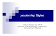 2 Prov Leadership Styles · 2 Goals Leadership begins with who you are Discover your personality preference See how strengths, overdone, become weaknesses Learn to recognize preferences