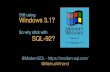 Still using Windows 3.1?...‣Literate SQL Organize SQL code to improve maintainability ‣Assign column names to tables produced by values or unnest. ‣Overload tables (for testing)