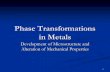 Chapter 10 Phase Transformations in Metals...Phase Transformations in Metals Development of Microstructure and Alteration of Mechanical Properties 2 3 Introduction The development