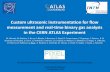 Custom ultrasonic instrumentation for flow measurement and ......Custom ultrasonic instrumentation for flow measurement and real-time binary gas analysis in the CERN ATLAS Experiment