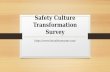 Safety Culture Transformation Survey