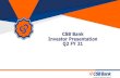 CSB Bank Investor Presentation Q2 FY 21 · CSB Bank Investor Presentation Q2 FY21 Agriculture and Allied Activities 21% Industry 13% Services 33% Retail & Others 33% Industries %