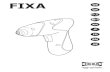 FIXA - IKEA...FIXA Cordless screwdriver TECHNICAL SPECIFICATIONS Charger input voltage: Local input voltage Charger output voltage: 5Vd.c. Battery voltage/battery type: 3.6 V lithium-ion