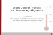Work Control Process and Measuring Alignment...Range ranking of Work Implementers – Max minus Min ranking for each of the alignment survey statements – The larger the “spider