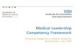 Kerangka Kompetensi Kepemimpinan Klinik€¦ · Kerangka Kompetensi Kepemimpinan Klinik. ... •Dibuat atas dasar konsep kepemimpinan bersama di mana kepemimpinan tidak terbatas hanya