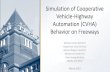 Simulation of Cooperative Vehicle-Highway Automation (CVHA ...nctspm.gatech.edu/sites/default/files/u60... · VISSIM Parameter Studies • Parameter Elimination Procedure –Generate