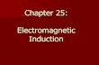 Chapter 25: Electromagnetic Induction · Electromagnetic Induction The discovery that an electric current in a wire produced magnetic fields was a turning point in physics and the