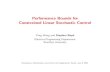 Performance Bounds for Constrained Linear Stochastic Controlweb.stanford.edu/~boyd/papers/pdf/stoch_ctrl_bnds_talk.pdfLinear stochastic system • linear dynamical system with process