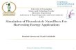 Simulation of Piezoelectric Nanofibers For Harvesting Energy ......Piezoelectric Nanofibers J. Chang; M Dommer, C. Chang; L. Lin, Piezoelectric nanofibers for energy scavenging applications,