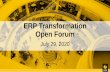 ERP Transformation Open Forum - Knight Vision · 2020. 7. 29. · Project Phases Financials Phase 1 Research Planning & Budgeting Human Capital Management Reporting & ... timeline