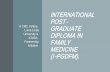 INTERNATIONAL POST- GRADUATE DIPLOMA IN 2020... · 2020. 10. 14. · With CMC’s experience from facilitating family medicine education across diverse contexts, ICMDA’s reach across