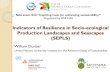Indicators of Resilience in Socio-ecological Production … · 2019. 7. 23. · Indicators of Resilience in Socio-ecological Production Landscapes and Seascapes (SEPLS) William Dunbar