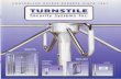 Turnstile Security Systems, Inc. Catalog - Reed First Source€¦ · welded) and easily replaced tf damaged. AII locking components are hardened steel. Delrin main indexing cam provides