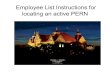 Employee List Instructions - Locate Active PERN0e812acb-5007... · Employee List Employee List click 800 to 57 change Alan Allan 00000803 0000 g g 62 00009685 00013772 00024083 or