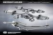 DETROIT AXLES · 4/3/2020  · AXLES SINGLE REAR The New Detroit Model 6 Axle: Efficiency, Reliability, Durability • Modular differential with laser-welded ring gear • Gear set