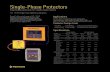 Single-Phase Protectors · (% of Cal. Point) 125% 125% 125% 125% 125% Overvoltage Reset Point 132VAC 132VAC 265VAC 265VAC 265VAC Undervoltage Reset Point 95VAC 95VAC 190VAC 190VAC