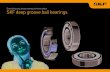 Everything you always wanted to know about SKF deep groove ...€¦ · SKF deep groove ball bearing component options: shields and seals Standard capping solutions for deep groove