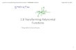 Lesson 2.9 Transforming Polynomial Functions - …lehimath.weebly.com/uploads/5/0/2/5/5025433/lesson_2.9... · 2018. 10. 17. · Lesson 2.9 Transforming Polynomial Functions ANSWERS.notebook