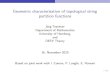 Geometric characterisation of topological string partition functionsart/data/StringMath/F20/... · 2020. 11. 16. · Geometric characterisation of topological string partition functions