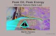 Peak Oil, Peak Energysereno/oil06.pdf · Peak Oil, Peak Energy Mother Nature Bats Last Martin Sereno 1 Feb 2011 (orig. talk: Nov 2004) Oil is the Lifeblood of Industrial Civilization