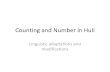 Counting and Number in Huli - LANGUAGE & LINGUISTICS IN … and Number in... · Counting and Number in Huli Linguistic adaptations and modifications . Disclaimer •Not a study in